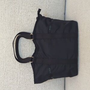 Lesportsac Black Satchel with Silver Hardware